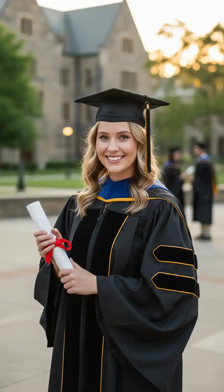 A timeless wedding emblem uniting regal architecture and a graceful bridal silhouette in a grand, illuminated arcade.
