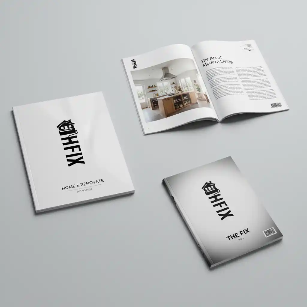 Realistic Magazine Mockup Generator Logo Mockups