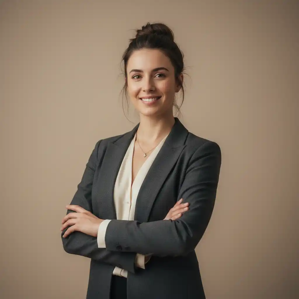 A polished, approachable corporate portrait conveying confidence, professionalism, and reliability for business branding and leadership communications.