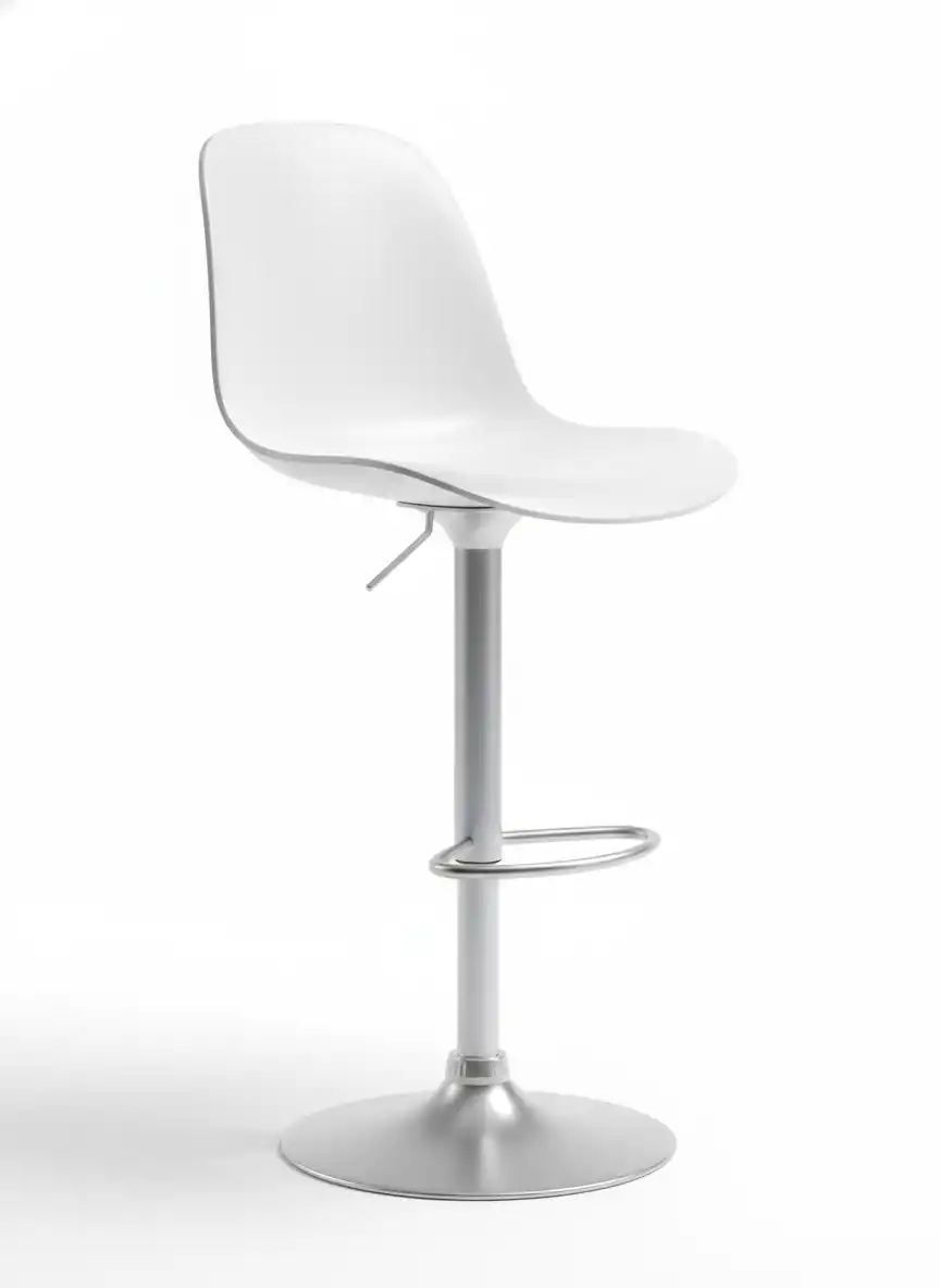 Elegant modern seating concept with bold color blocking and reflective chrome accents symbolizing premium design and versatile branding.